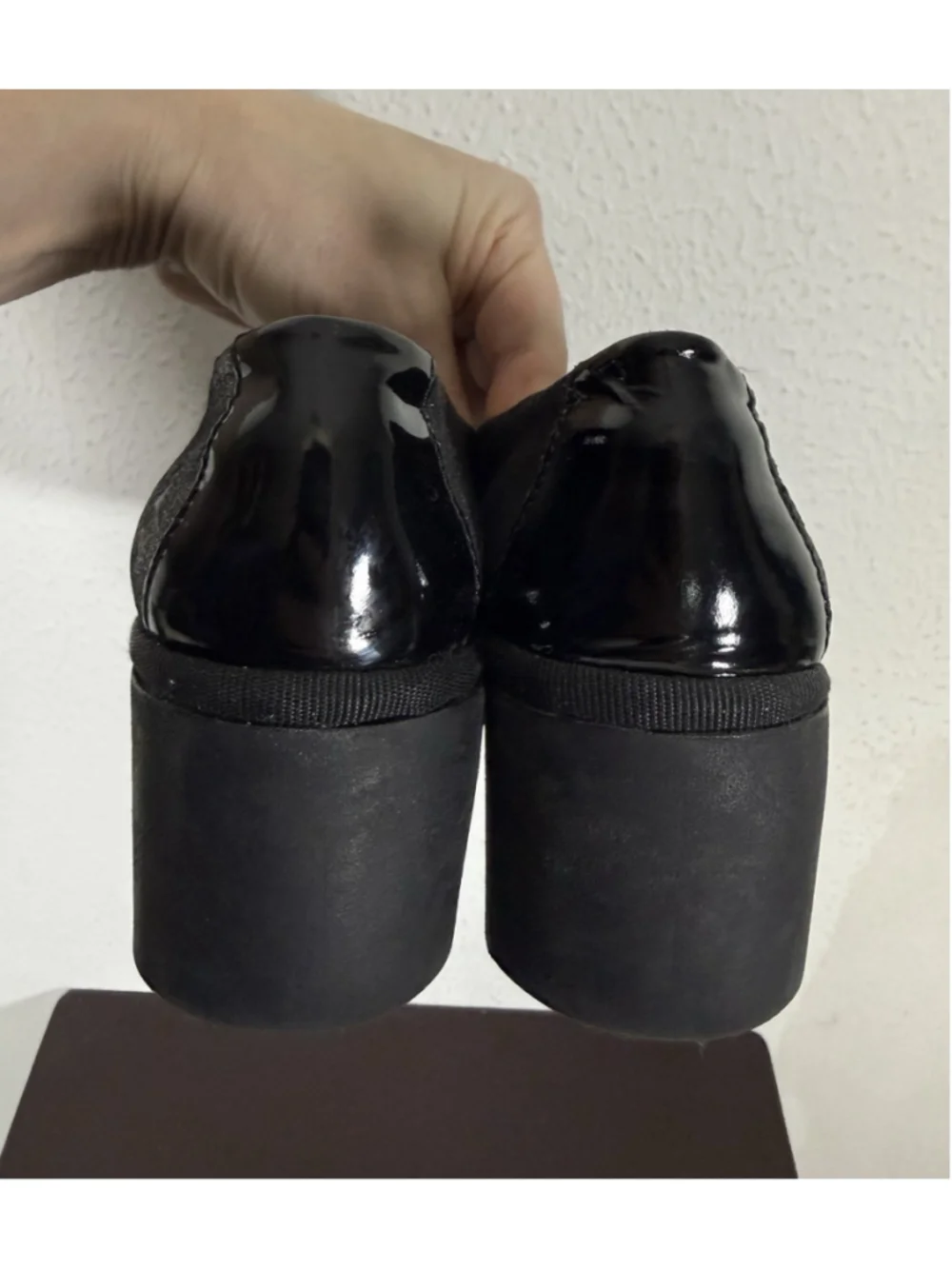 Fly London Beso Metallic Black Wedges Shoes Sz 37/6.5-7 US Boho Work Preppy Chic